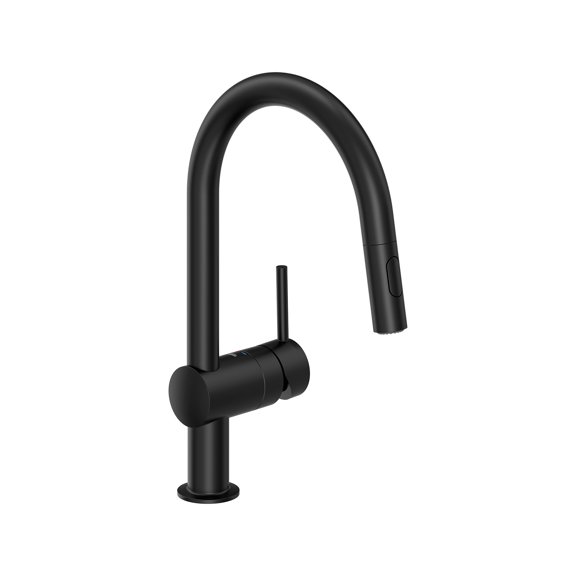 Grohe 31 378 3 Minta 1.75 GPM Single Hole Pull Down Kitchen Faucet - Black