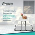 thumbnail image 2 of Peakform 37.8 Inch Rectangular Folding Picnic Table Double Bench Seating, White, 2 of 7