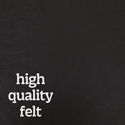 Hello Hobby Black Felt Sheet for Craft Bases, 9 x 12