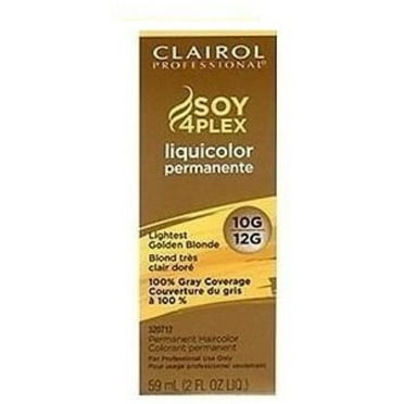 Clairol Professional  Liquicolor 10G/12G Lightest Golden Blonde,  2 oz (Pack of 3)