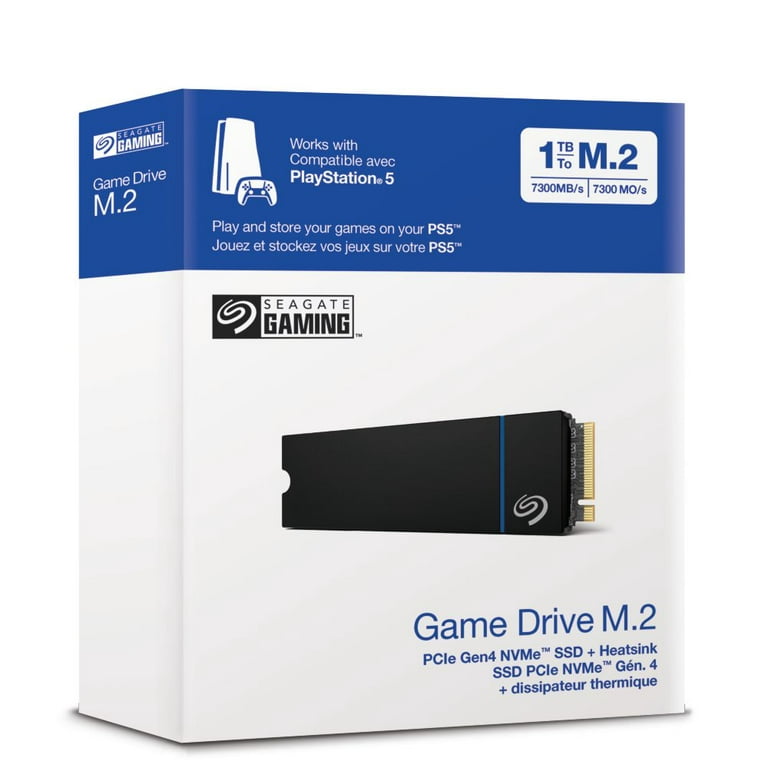 Disque SSD interne Seagate Game Drive pour PS5 2 To Noir