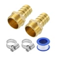 thumbnail image 1 of 2Pcs Brass Hose Barb Fittings, 3/4" Barb x G3/4" Male Thread Hose Connector, 1 of 6