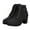 Black, variant on UTTOASFAY Women's Boots Women Boots Retro Thick Heel High Heel Shoes Boots Plus Size Lace Up Boots