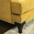 thumbnail image 3 of Furniture of America Charlette Traditional Fabric Accent Chair in Gold, 3 of 3