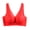 Red womens tops, variant on Dianli Bras for Women Solid Casual Loose Fashion Comfy Women's Plus Size Bra,Casual Sexy Lace Front Button Shaping Cup Shoulder Strap Underwire Bra Plus Size Extra-Elastic Wirefree