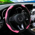 thumbnail image 3 of PU Carbon Fiber Leather Car Steering Wheel Cover without Inner Ring Suitable for 14.5-15 Inches of Automotive Supplies, 3 of 10