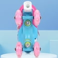 thumbnail image 4 of Cientrug 2x Pink Roller Skates For Girls Ages 6-12 Adjustable Size And Flashing Lights Girls Roller Skates blue No glitter, 4 of 6