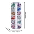 thumbnail image 4 of 2000pcs 3D Flatback Rhinestones for Nails Mini Nail Rhinestones and Charms for Nails Design Colorful Rhinestone Nail Gems Resin Nail Diamonds Women Nail Jewels for Nail Art Rhinestones for Crafting, 4 of 8