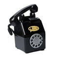 thumbnail image 4 of Alcancía con forma de teléfono retro, figura de alcancía, accesorios de fotografía, esfera de alcancía Negro, 4 of 9