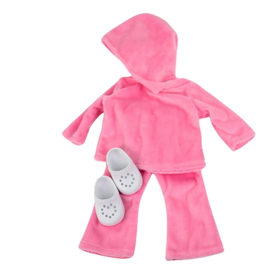 My Life As Loungewear Fashion Set for 18-inch Doll, 3 Pieces Included, Solid Pink