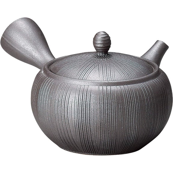 Japanese Kyusu Tokoname Clay Teapot Isshin 11.5 Fluid Onces IL228 (Single Pack)