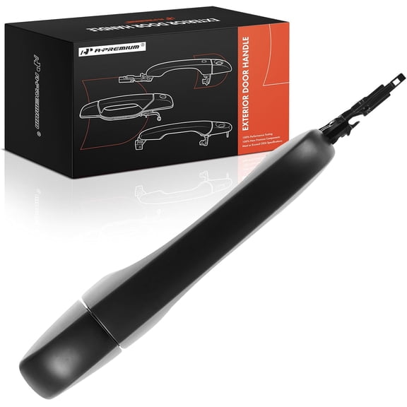 A-Premium Rear Driver or Passenger Side Exterior Door Handle Compatible with Dodge Journey 2011-2024, Primed Black, Replace# 1RH65AXRAD, 1RH61AXRAE