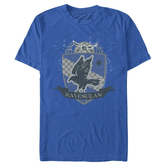 Men's Harry Potter Ravenclaw House Shield Graphic Tee Royal Blue Medium
