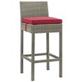 thumbnail image 2 of Modway Tabouret de Bar pour Mobilier de Patio Extérieur en Osier avec Conduit, 2 of 4