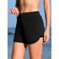 thumbnail image 4 of Asoul Womens High Elastic Waisted Swim Bottoms Mesh Split Board Shorts Drawstring Swim Shorts with Pocket, 4 of 7