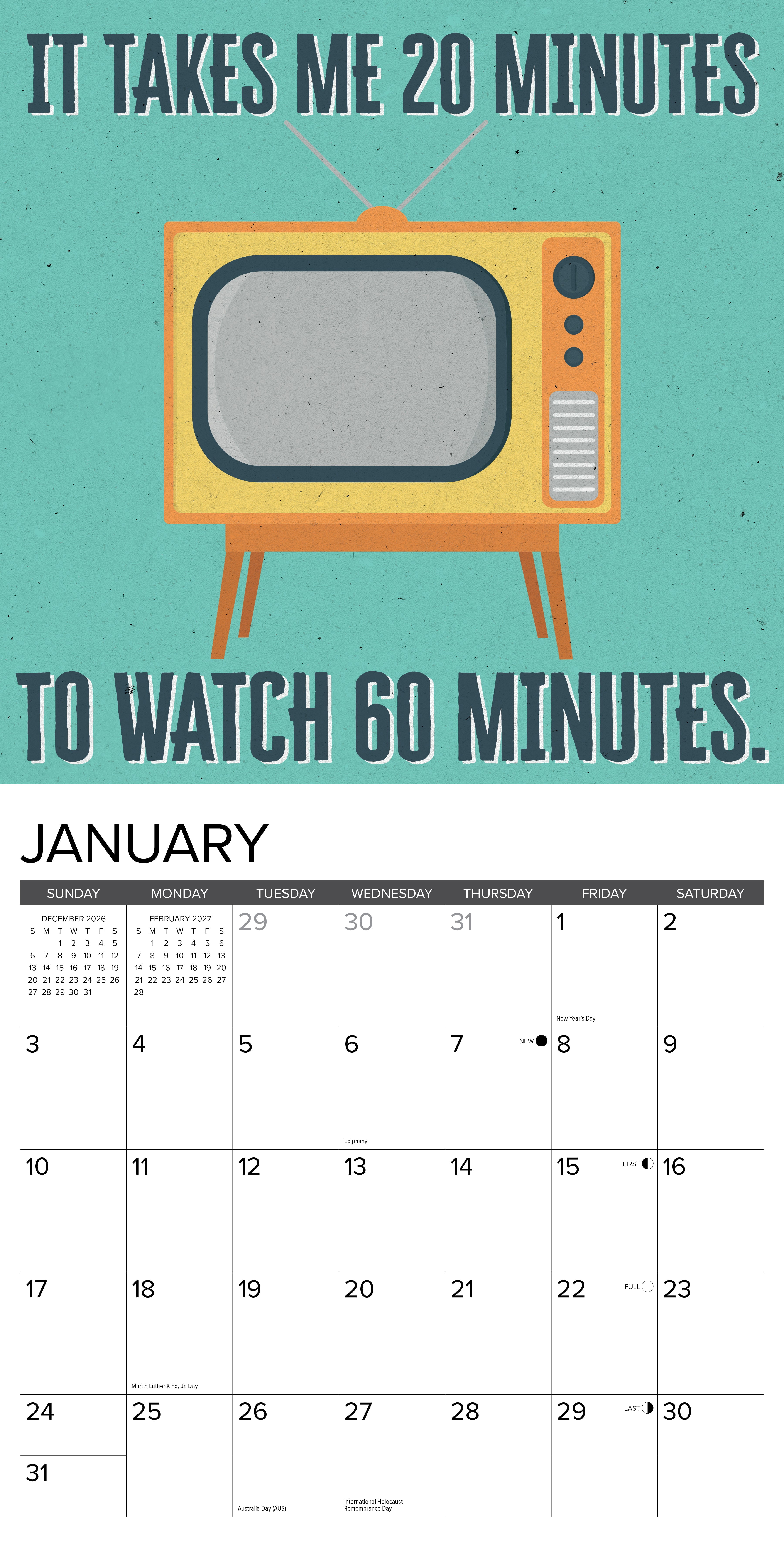 Willow Creek Press, The Tough Guy's Calendar 2027 Wall Calendar