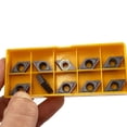thumbnail image 1 of 10 Pcs DCMT 11T308 DCMT32.52 Carbide Insert 55° Rhombus Cutting tool carbide tips, 1 of 9