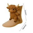 thumbnail image 3 of 3D Knit Animal Socks - Hand Crocheted Double-Layer Cotton, Warm Socks, Fun Christmas Gifts for Adults, 3 of 3