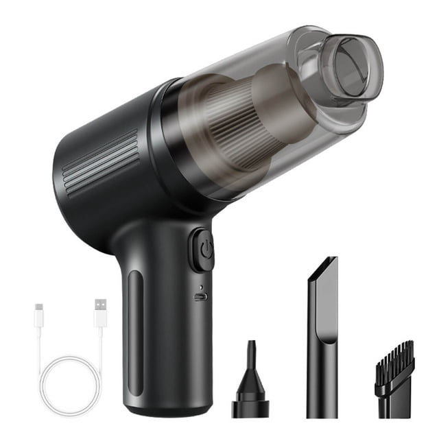 Portable Cordless Vacuum Cleaner Handheld Wireless High Power Suction Blowing 2 in 1 Multi Functional Small Vacuum with Attachments for Car Home Office Keyboard Pet Hair Dust Debris Cleaning