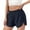 Navy Blue, variant on MRULIC shorts for women Women's Workout Short Elastic Waist Running Pockets Sport Casual Solid Color Short Fashion Pants Navy Blue + XXL