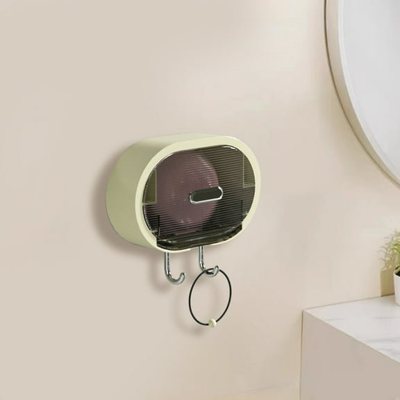 Nkmbld Bar Soap Holder Dish with Lid, Quality Soap Tray Shatterproof Soap Container for Camping, Gym, Bathroom,Kitchen,Dormitory,Hotel, White