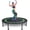 Green, variant on Mini Fitness Trampoline with Bungees -  & Quiet Rebounder for Adults,  for Indoor & Outdoor Workouts