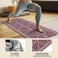 thumbnail image 4 of Brown Ethnic Pattern Hot Yoga Mat Towel Non Slip for Hot Yoga - Quick-Drying Yoga Mat Cover with 4 Corner Pockets with Travel Bag - Hot Yoga Towel Non Slip 74"x26", 4 of 6