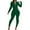 Army Green—Jumpsuits, variant on Bodycon Jumpsuits for Women Casual Long Sleeve Popcorn Rompers Zipper Mock Neck Skinny Pants One Piece Designer Junpsuits Clubwear Army Green XL