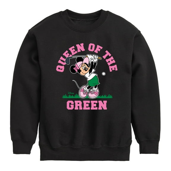 Disney - Queen Of The Green Golf - Toddler And Youth Crewneck Fleece Sweatshirt