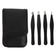 thumbnail image 1 of LOVEVER Practical Eyebrow Clip Tweezers Tint Remover Kit Curler Miss Black, 1 of 8