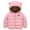 Pink, variant on Baby Boys Girls Winter Coats Toddler Light Puffer Down Jacket Kids Bear Hoods Padded Outwear(Color:Pink,Size:6-12 Months)