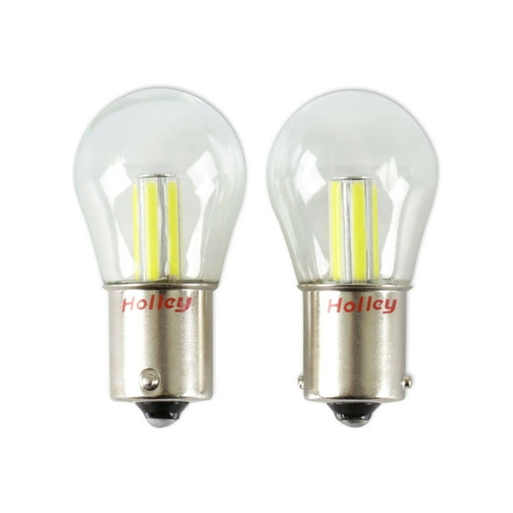 Holley RetroBright HLED04 LED Bulbs - Turn Signal 1156 - Modern White - Pair