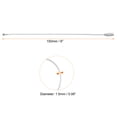 thumbnail image 2 of Uxcell 16pcs Wire Keychain Cable 6" Plastic Coated 1.5mm Stainless Steel Key Ring Cable Loop Rings Transparent, 2 of 7