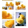 thumbnail image 4 of Almohada de peluche con forma de pato amarillo, 20 cm, 4 of 4