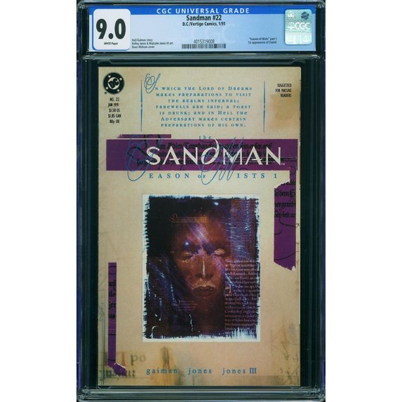 Sandman #22 - CGC 9 Comic Book