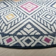 thumbnail image 3 of SAFAVIEH Evoke Beaumont Geometric Area Rug, Navy/Ivory, 6'7" x 6'7" Round, 3 of 8