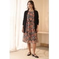 thumbnail image 2 of Ellos Women's Plus Size Open Front Waffle Cardigan Oversized Long Lightweight Sweater, 2 of 5