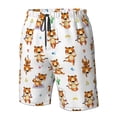 thumbnail image 5 of Disketp Men'S Swim Trunks Hawaiian Breathable Surf Beach Swimsuits Mesh Lining Beach Shorts With Pockets-Tigers Go In For Sports, 5 of 9