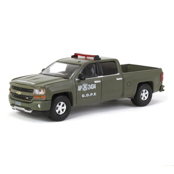Greenlight 1/64 2018 Chevrolet Silverado Z71 Carabineros de Chile Police, GOPE, 30384