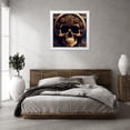 thumbnail image 3 of Stephen Chambers 26x26 White Modern Wood Framed Wall Art Titled - Skull 9, 3 of 6