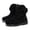 Black, variant on Xijirk Girls Suede Ankle Boots with Side Zipper and 3D Bow for Fall Outfits and Daily Wear,12-18 Months