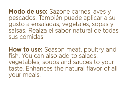 Sazón Total, Especias Montero, Kosher, Seasoning, 11 oz., Single Item