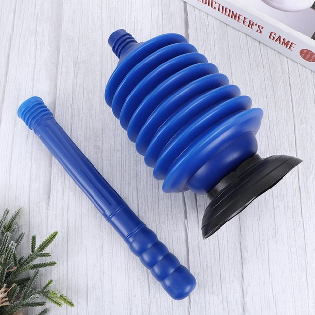 unbranded Toilet Plunger Azul Ecológico Con Ergonómico Para Limpieza Y Desbloqueo Fácil