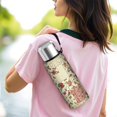 thumbnail image 6 of 20 Oz Pioneer Flower Coffee Tumbler Double Wall Insulated Stainless Steel Water Bottle | Metal Reusable Thermoses Flask with Cup Cap | Leak & Sweat Proof with Anti-Dust Lid, 6 of 7