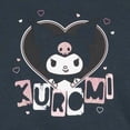 thumbnail image 5 of Hello Kitty Little Girls' Fleece Sweatshirt and Plaid Pleated Skirt Set Charcoal Kuromi, 5 of 7