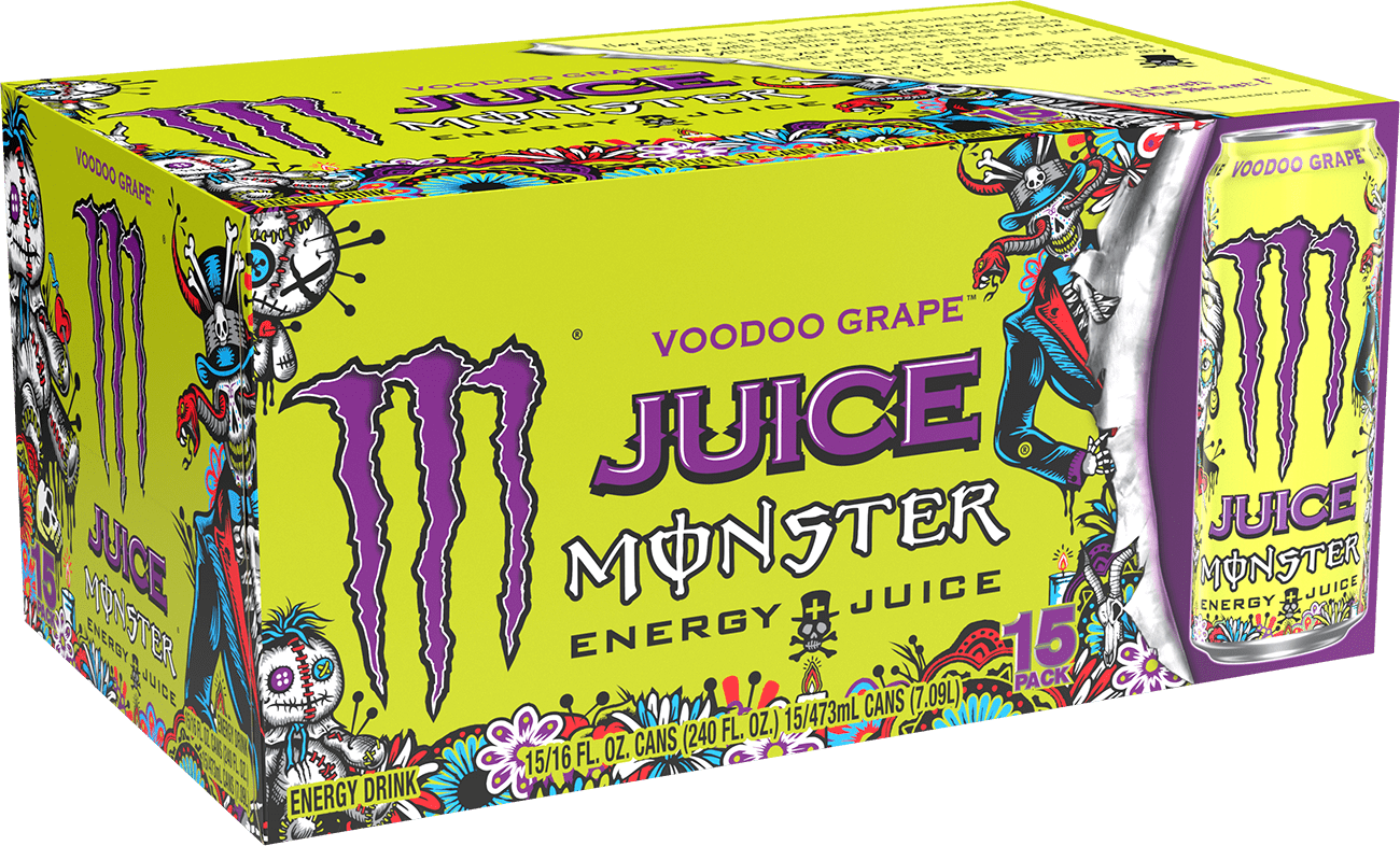 Juice Monster VOODOO Grape 15 Pack - 16 Fl Oz