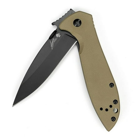 Kershaw 6054BRNBLK Emerson CQC-4K EDC Framelock Folding Knife Pocket (Best Kershaw Knife Edc)