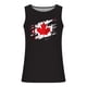 thumbnail image 3 of Camiseta de tirantes de cuello redondo para hombre, con estampado de hojas de arce, para fitness, para estar en casa, pijama, color liso, de poliéster., 3 of 3
