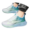 thumbnail image 3 of Mens Shoes,Seasonal Fashion Mesh Lace Up Breathable Athletic Sneakers Comfortable Non Running Footwear,Shoes for Men,Light Blue,9.5, 3 of 9