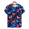 thumbnail image 6 of Qetyuw 4th of July Shirts for Women Casual Patriotic Stars and Stripes Graphic Tshirts Cute Short Sleeve Tees Trendy Crewneck Blouses Tops Plus Size Tops for Women, 6 of 6